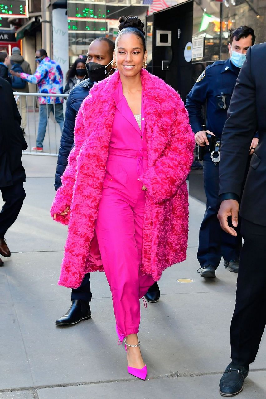 Alicia Keys Arrives Good Morning America New York