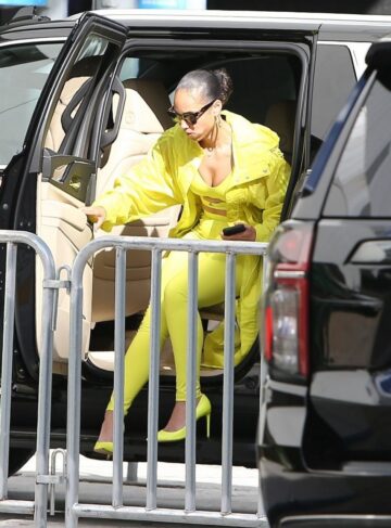 Alicia Keys Arrives Loandepot Park For Kanye S Concert Miami