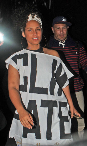 Alicia Keys Leaves Village Underground London