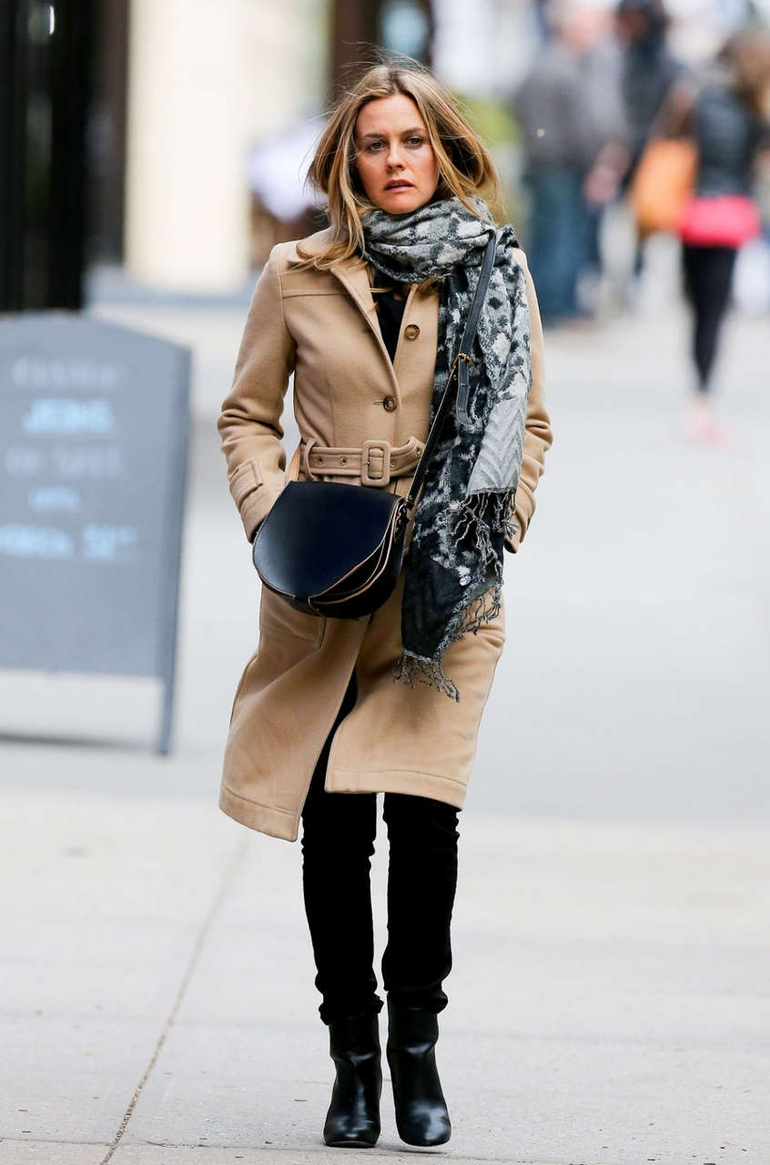 Alicia Silverstone Out About New York
