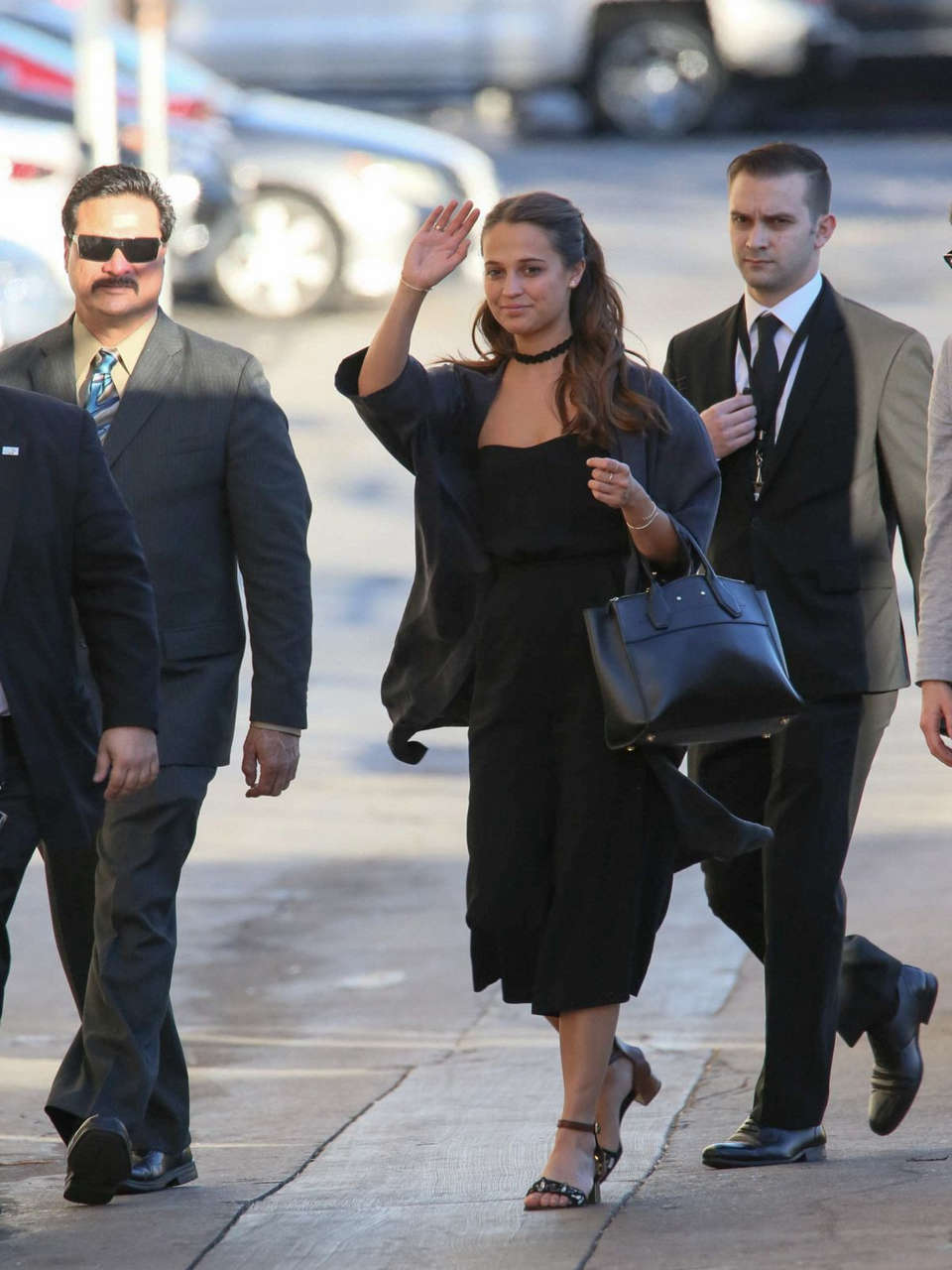 Alicia Vikander Arrives Jimmy Kimmel Live Los Angeles
