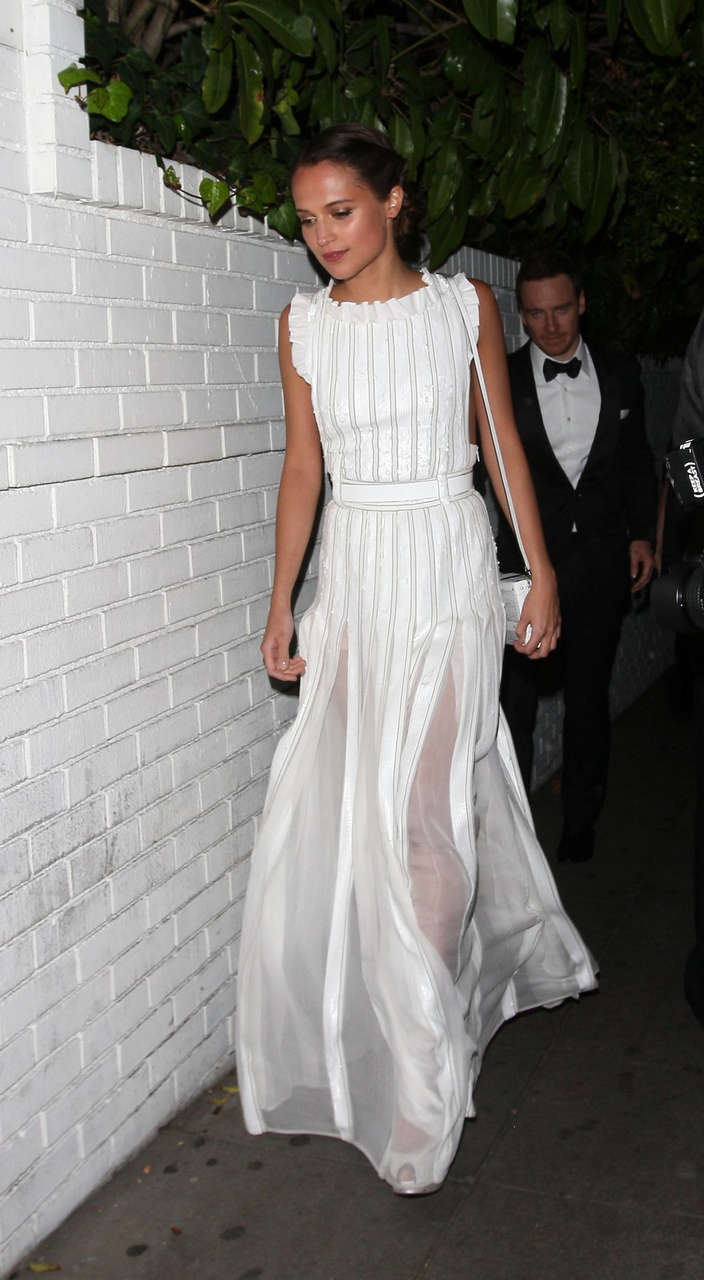 Alicia Vikander Caas Golden Globe After Party West Hollywood