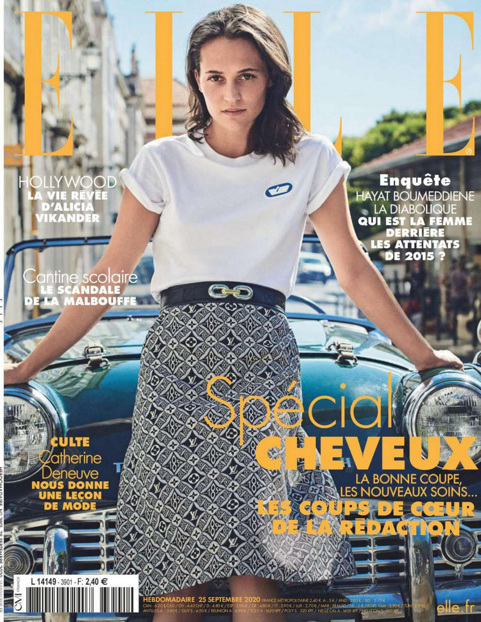 Alicia Vikander Elle Magazine France September
