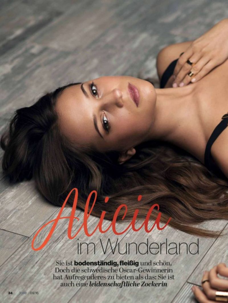 Alicia Vikander Jolie Magazine September 2016 Issue