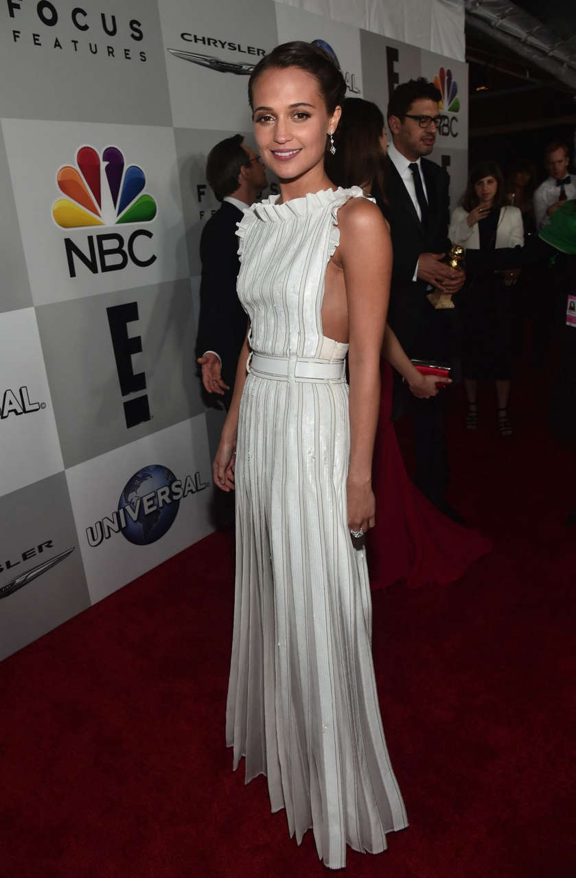 Alicia Vikander Nbc Universal Golden Globes After Party Beverly Hills
