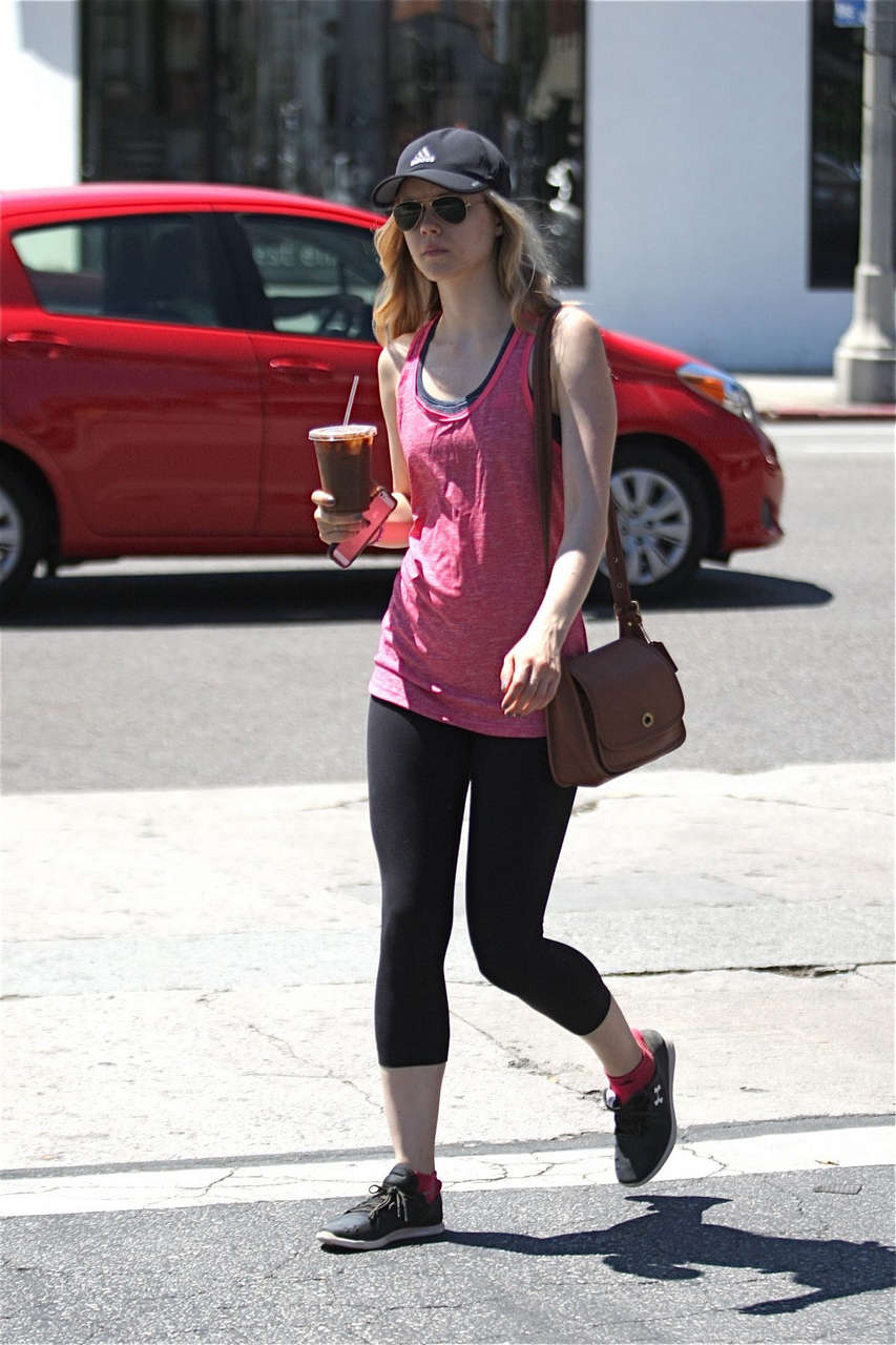 Alison Pill Leggings Out About Hollywood