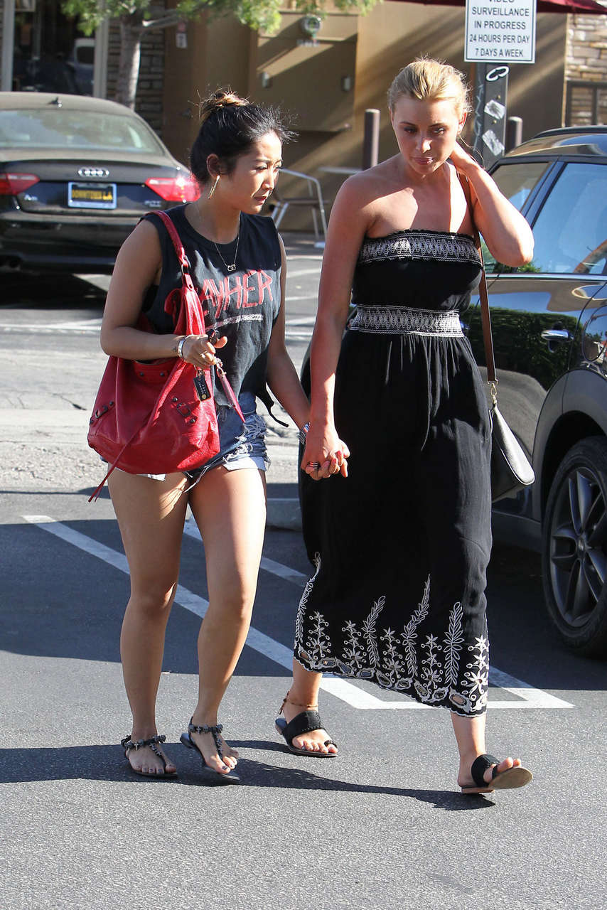 Aly Michalka Brenda Song Out About Los Angeles