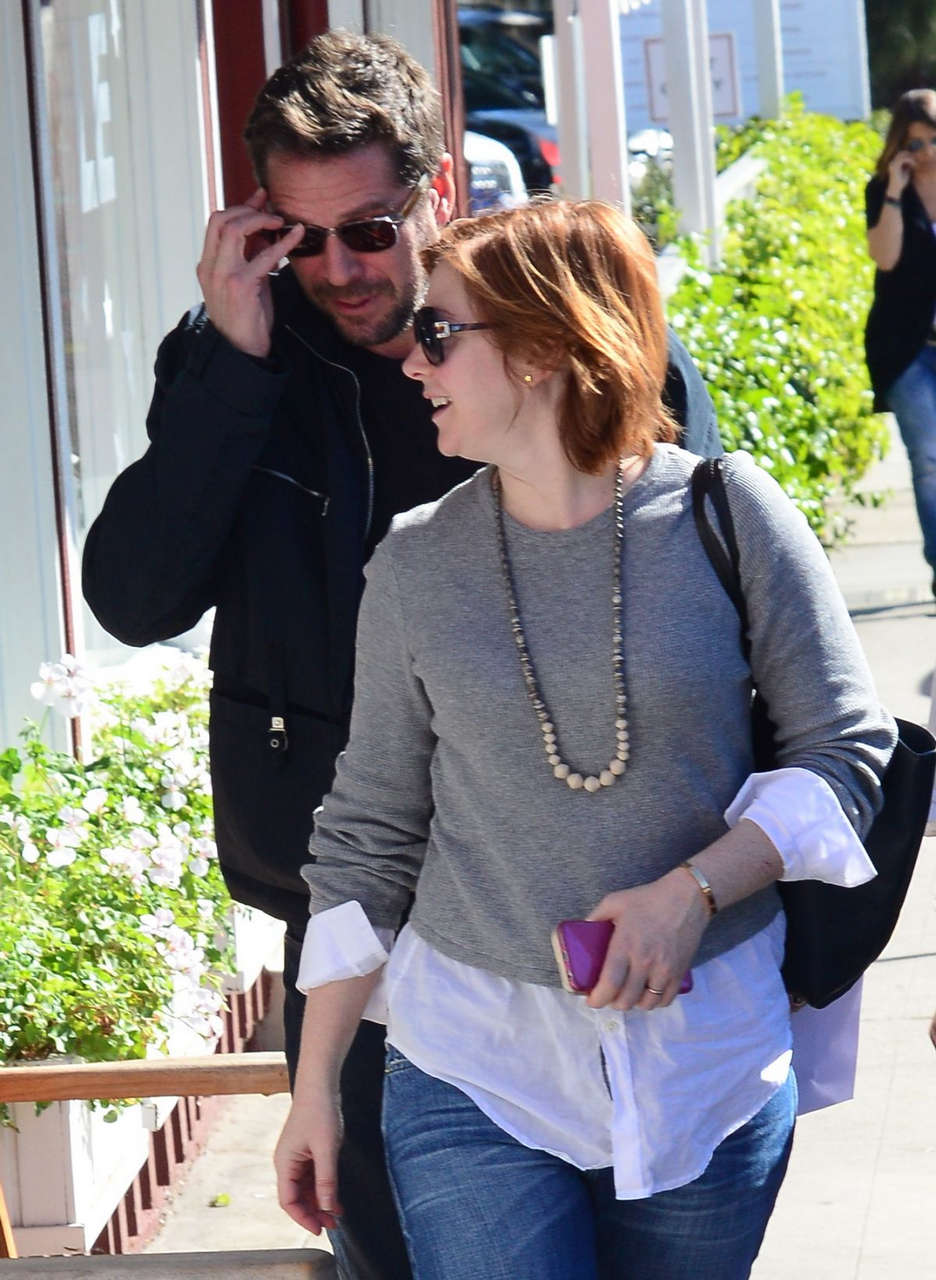 Alyson Hannigan Leaves Caffe Luxxe Brentwood