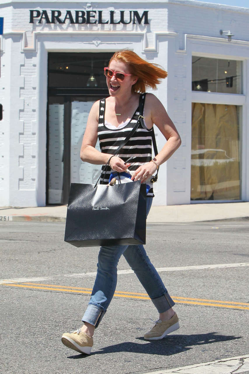 Alyson Hannigan Out About West Hollywood