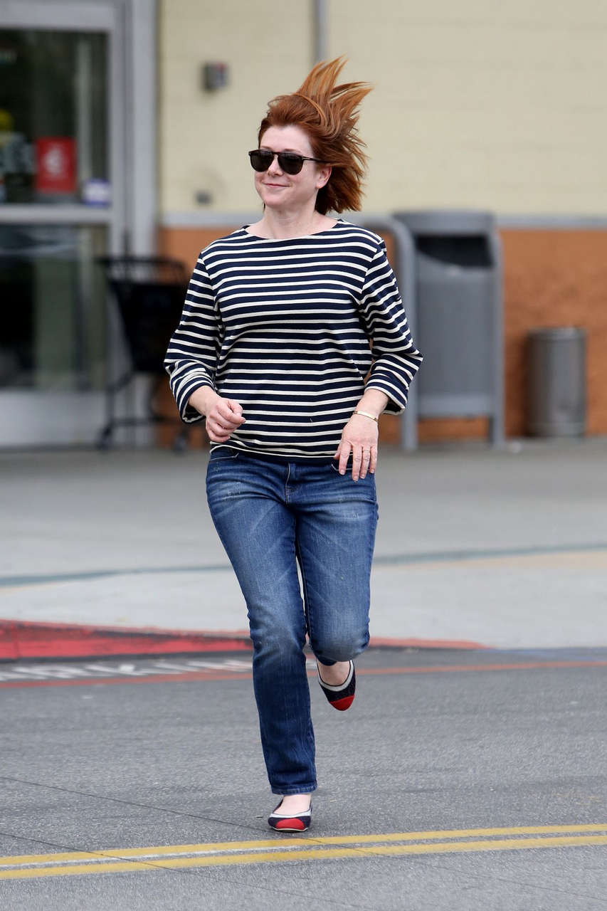 Alyson Hanning Out Shopping Los Angeles