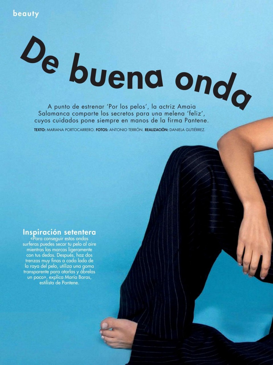 Amaia Salamanca Vosmopolitan Magazine Spain September