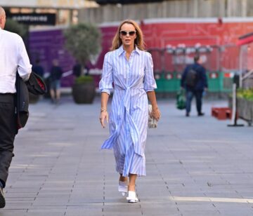 Amanda Holden Arrives Global Radio Studios London