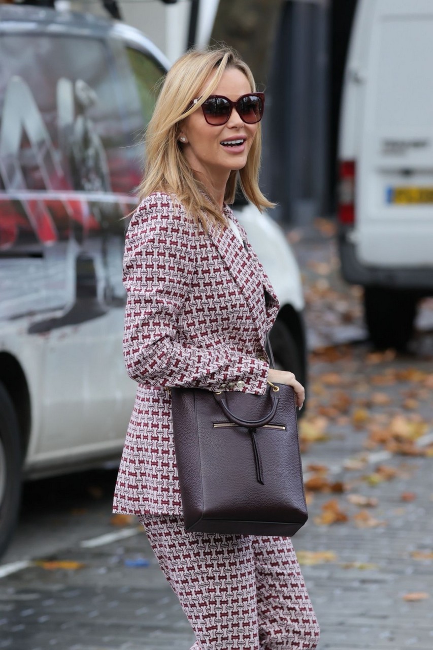 Amanda Holden Arrives Heart Radio London