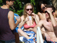 Amanda Seyfried Bikini Top Pool Miami