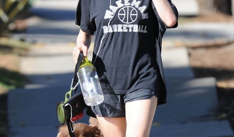 Amanda Seyfried Shorts With Her Dog Finn Out West Hollywood (11 photos)