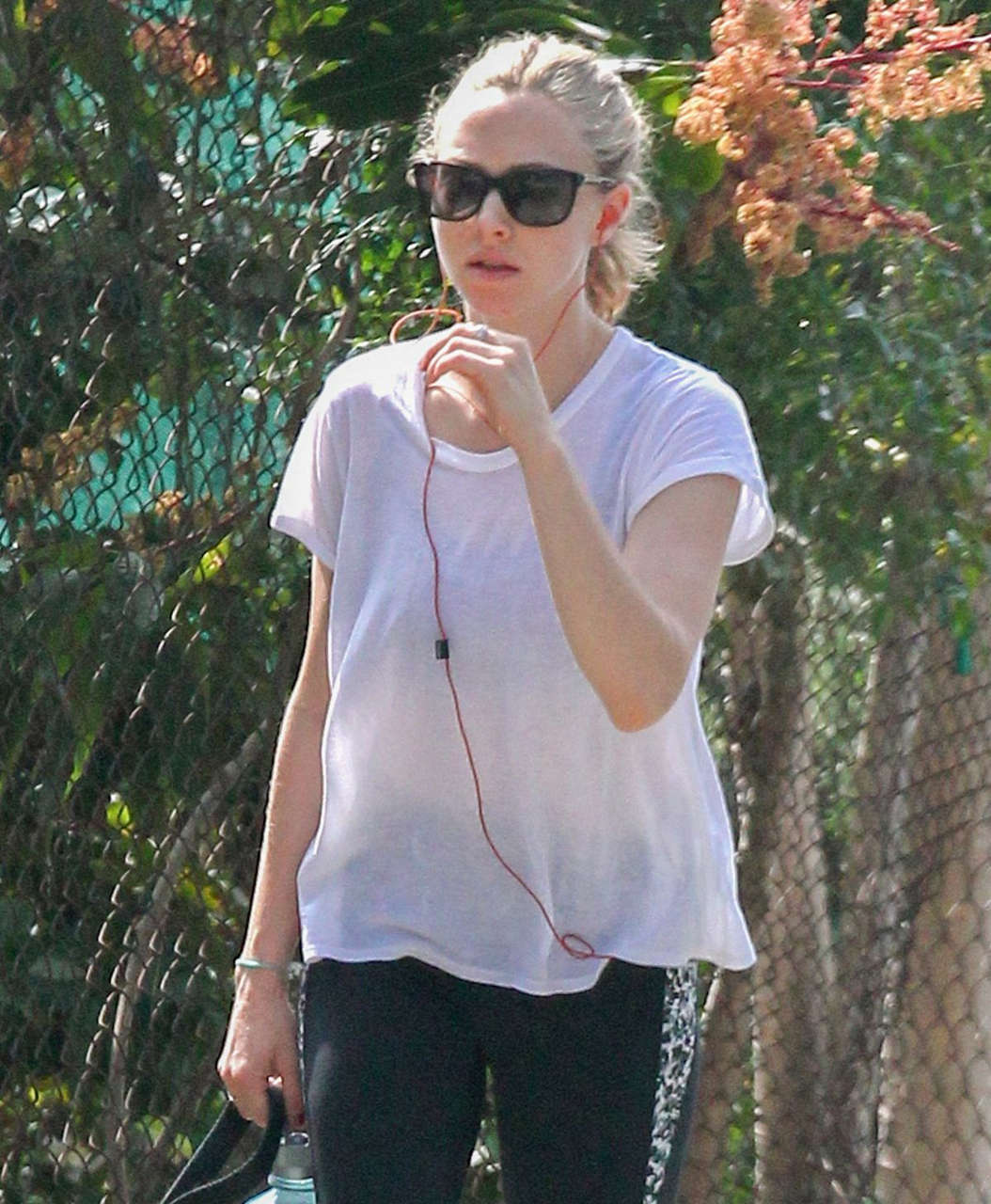 Amanda Seyfried Walks Her Dog Out Los Angeles