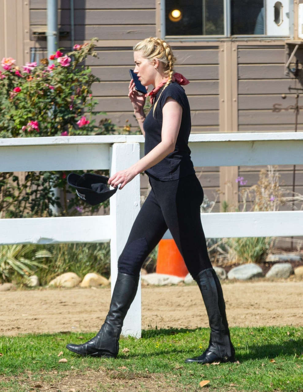 Amber Heard Horseback Riding Los Angeles