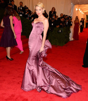 Amber Heard Metropolitan Museum Arts Costume Gala 2012 New York