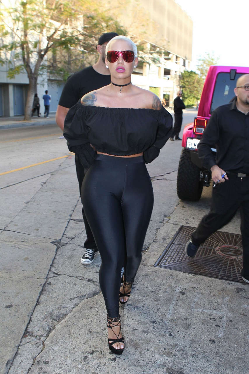 Amber Rose Out About Hollywood