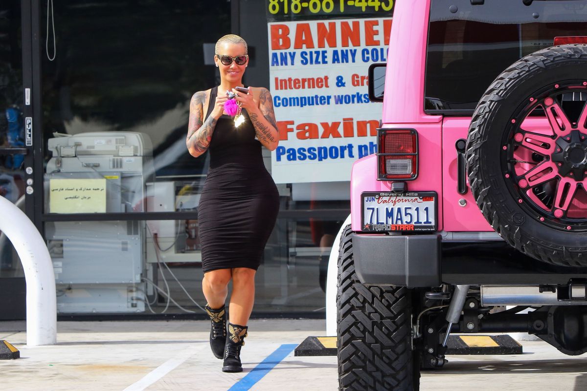 Amber Rose Tights Out About Los Angeles