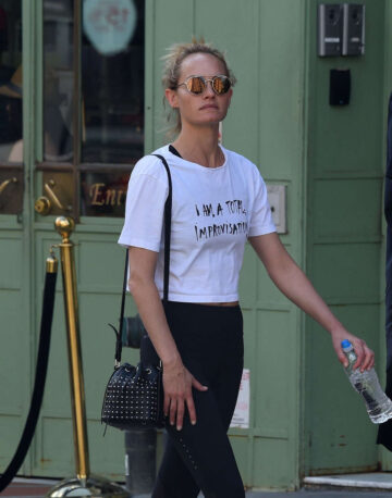 Amber Valletta Out About New York