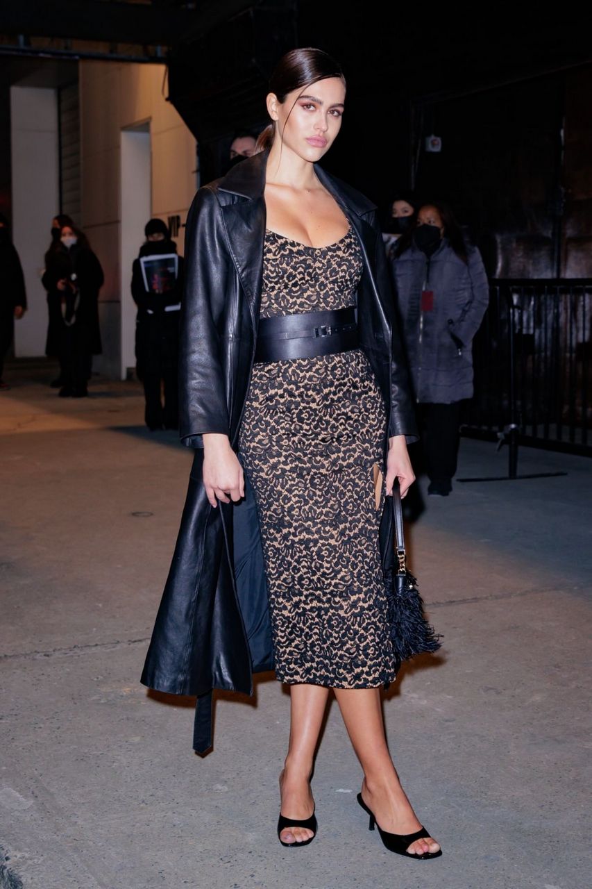 Amelia Hamlin Arrives Michael Kors Fashion Show New York