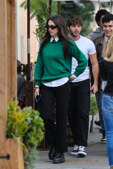 Amelia Hamlin Out Lunch With Eyal Booker Croft Alley Beverly Hills