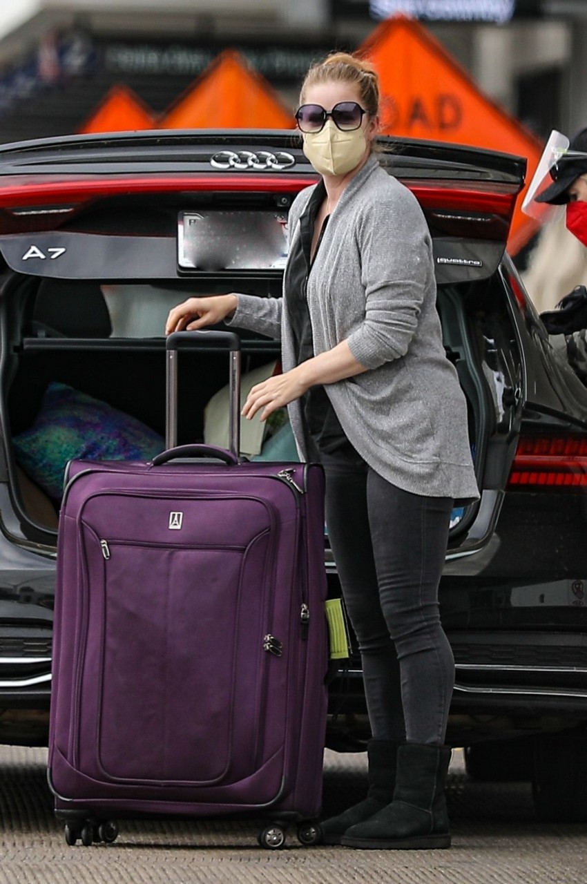 Amy Adams Arrives Airport Los Angeles