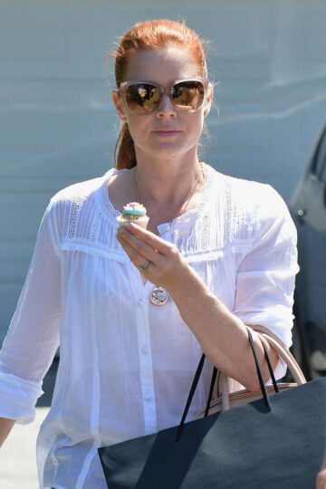 Amy Adams Arrives Party Brentwood
