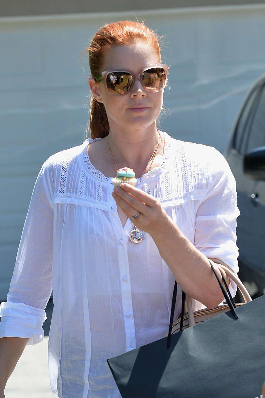 Amy Adams Arrives Party Brentwood