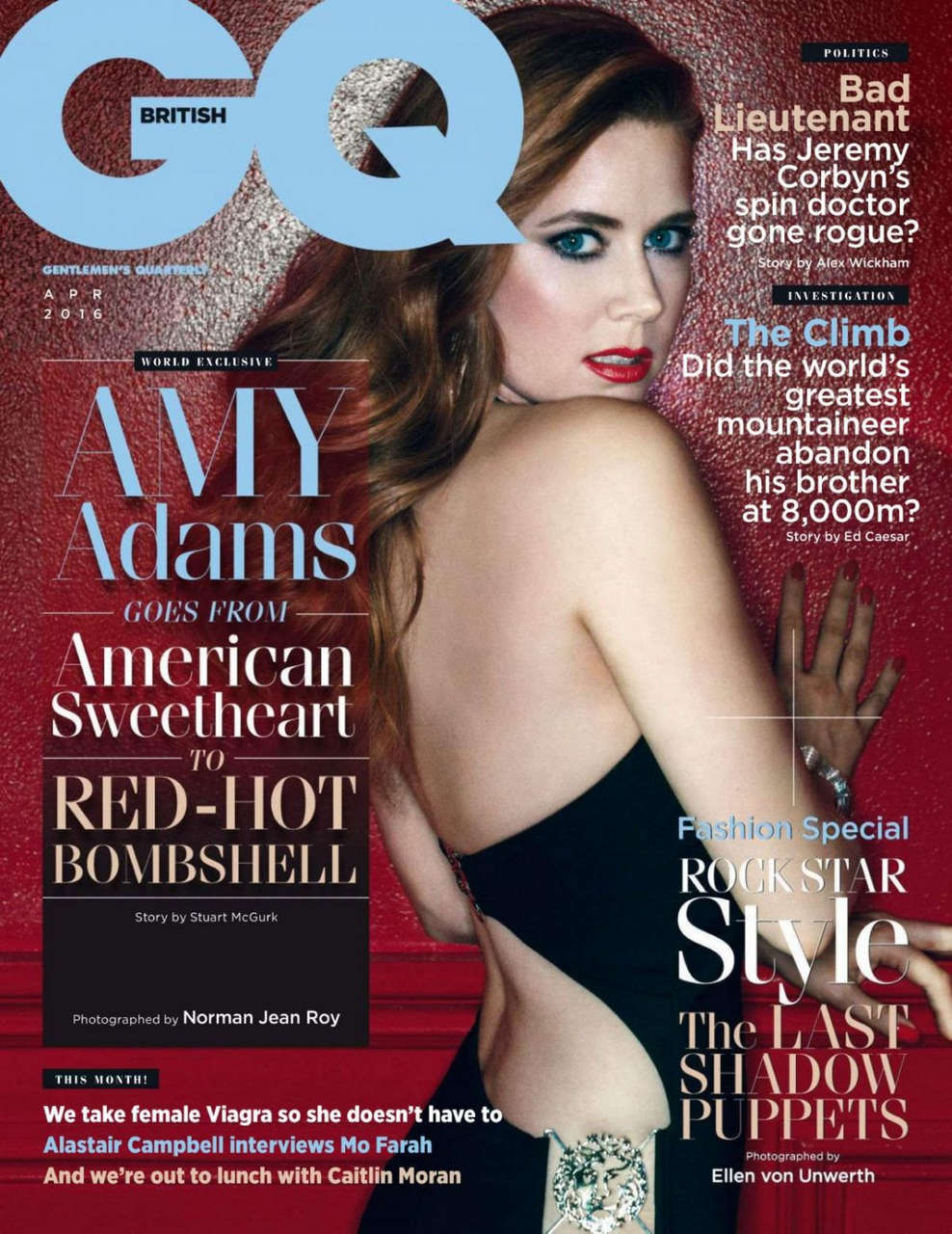 Amy Adams Gq Magazine Uk April 2016 Issue