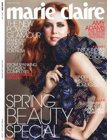 Amy Adams Marie Claire Magazine Uk April 2016 Issue