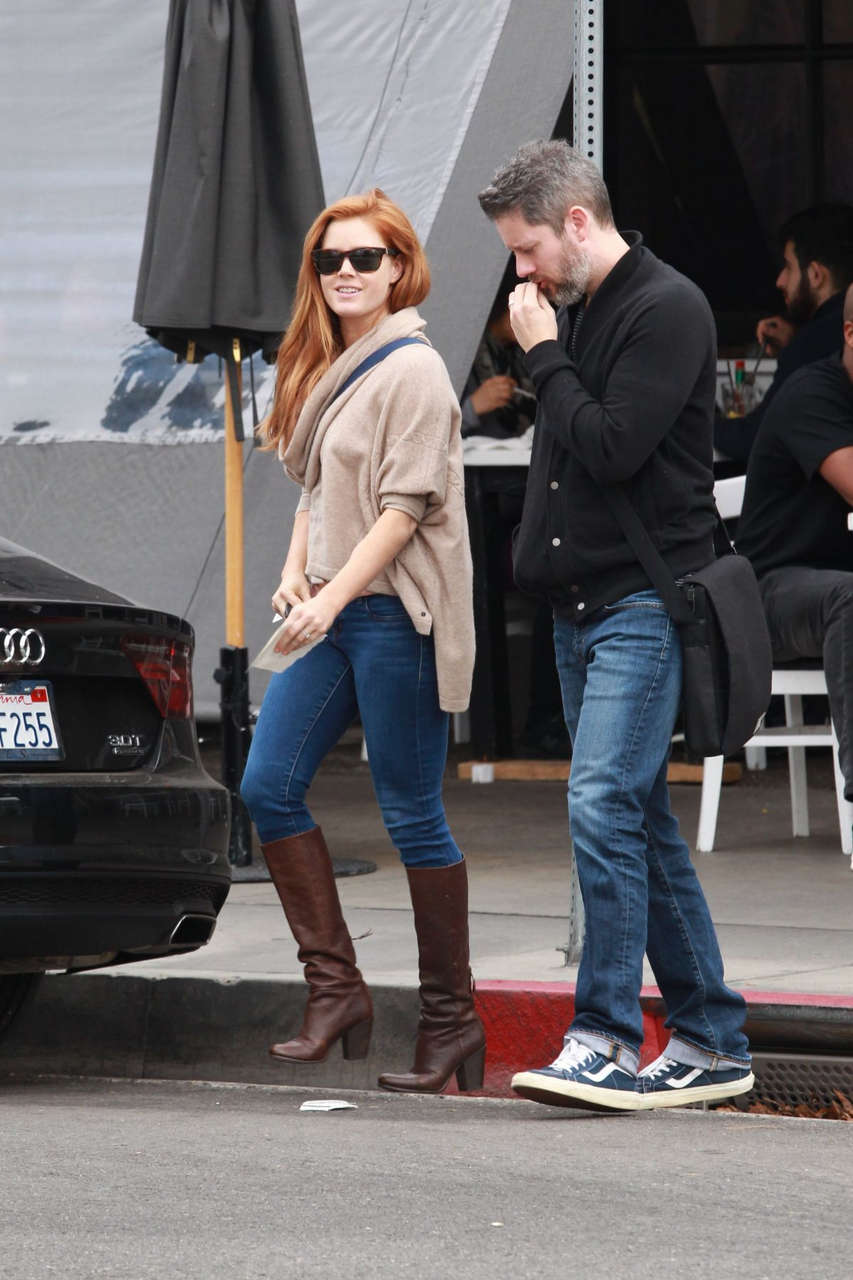 Amy Adams Out For Breakfast Toast West Hollywood