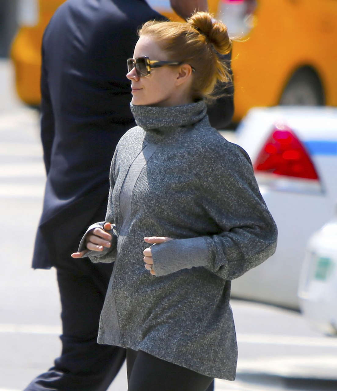 Amy Adams Out Jogging New York
