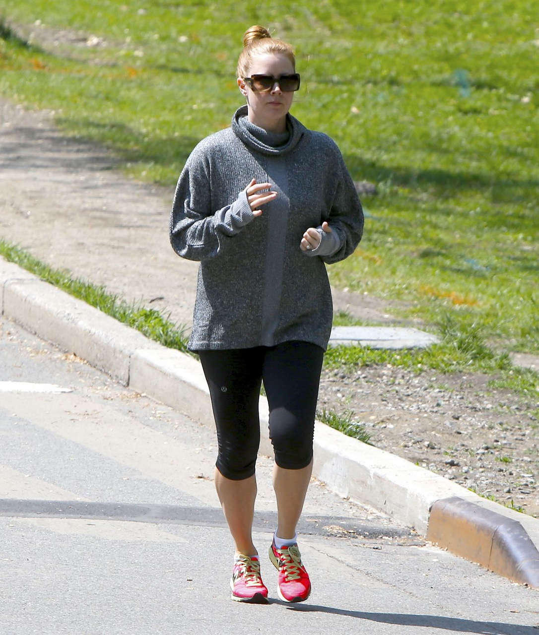 Amy Adams Out Jogging New York