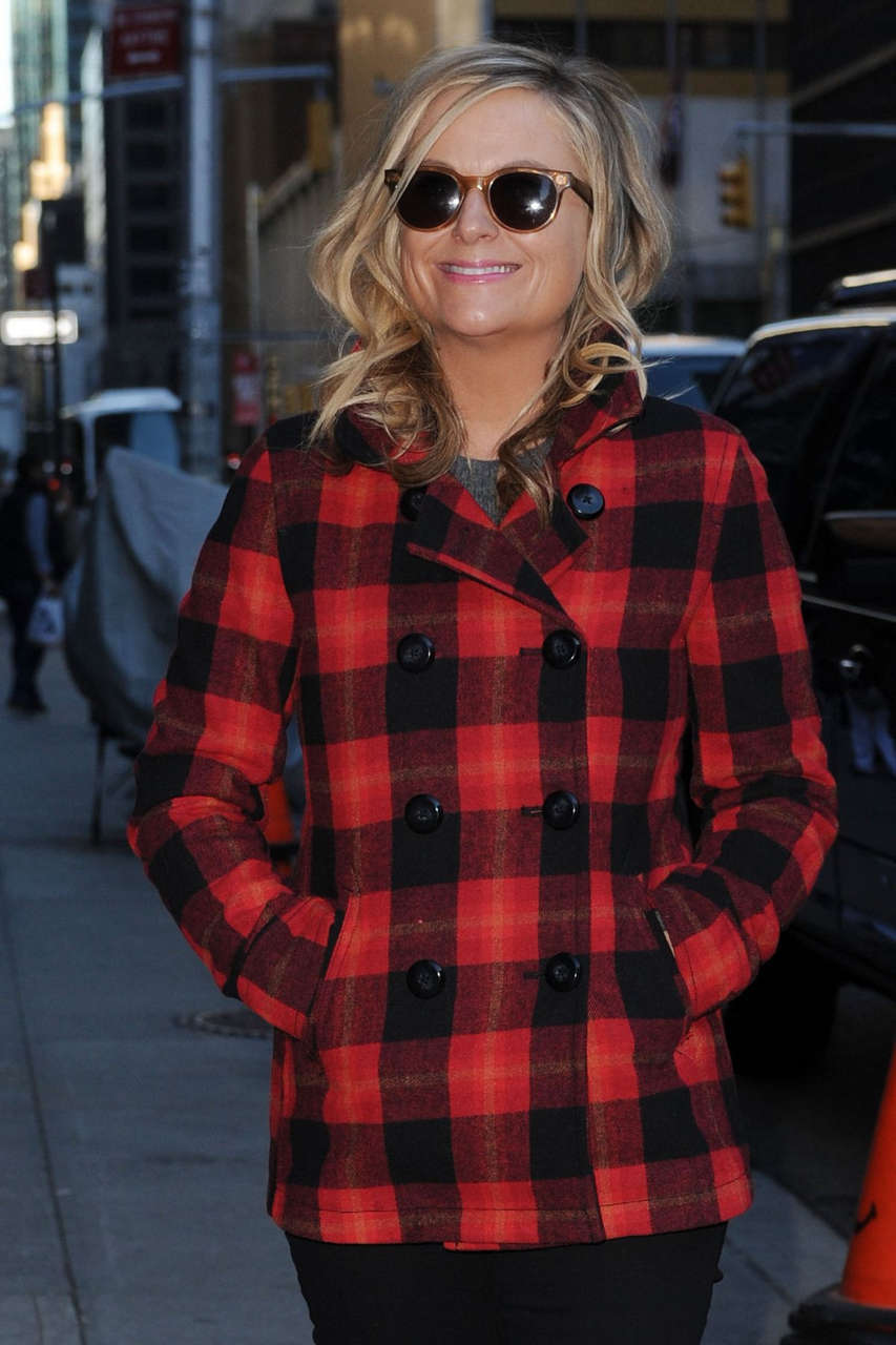 Amy Poehler Arrives Late Show With David Letterman New York