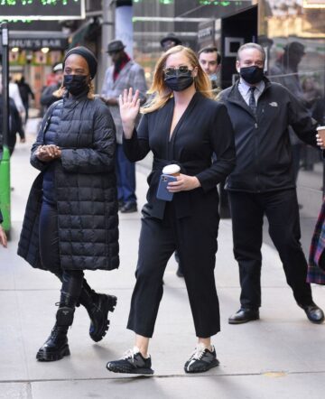 Amy Schumer Arrives Good Morning America New York