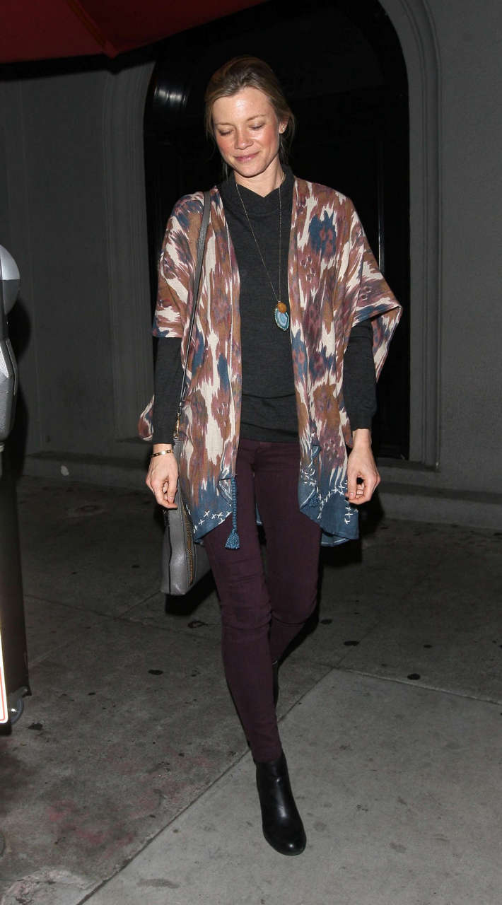 Amy Smart Leaves Craigs Restaurant West Hollywood