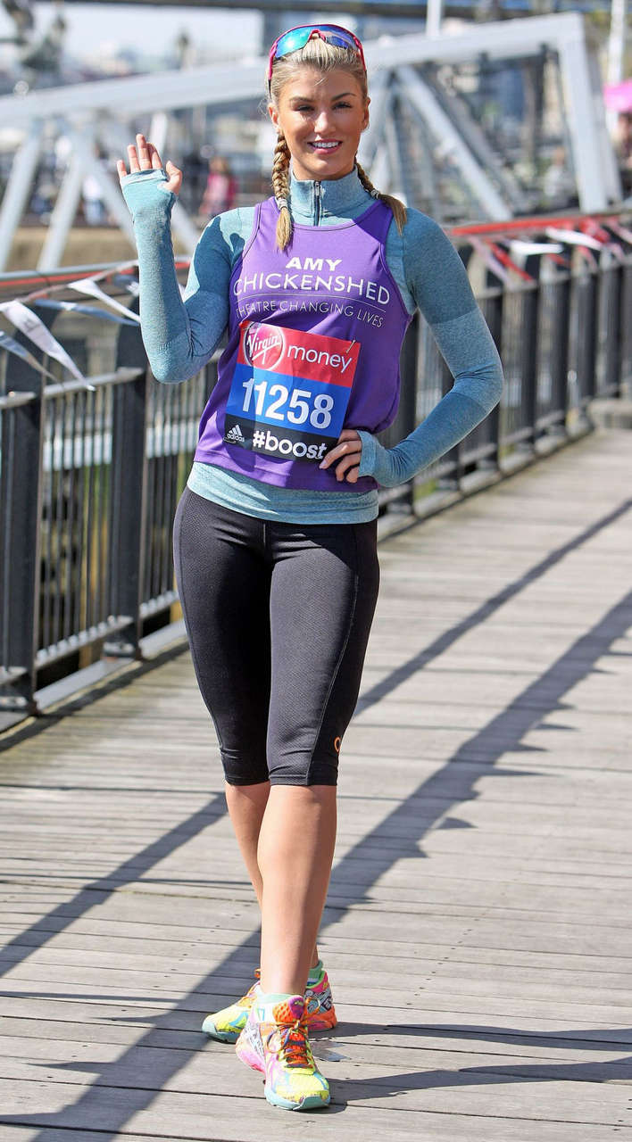 Amy Willerton London Marathon Photocall