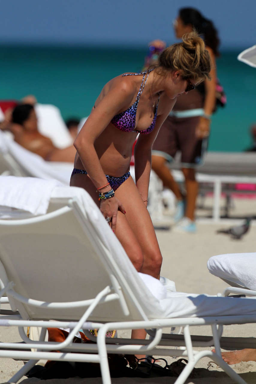Ana Beatriz Barros Bikini Candids Beach Miami