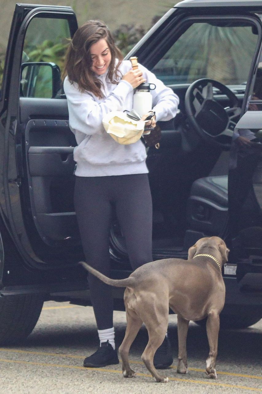 Ana De Armas Out With Her Dog Santa Monica