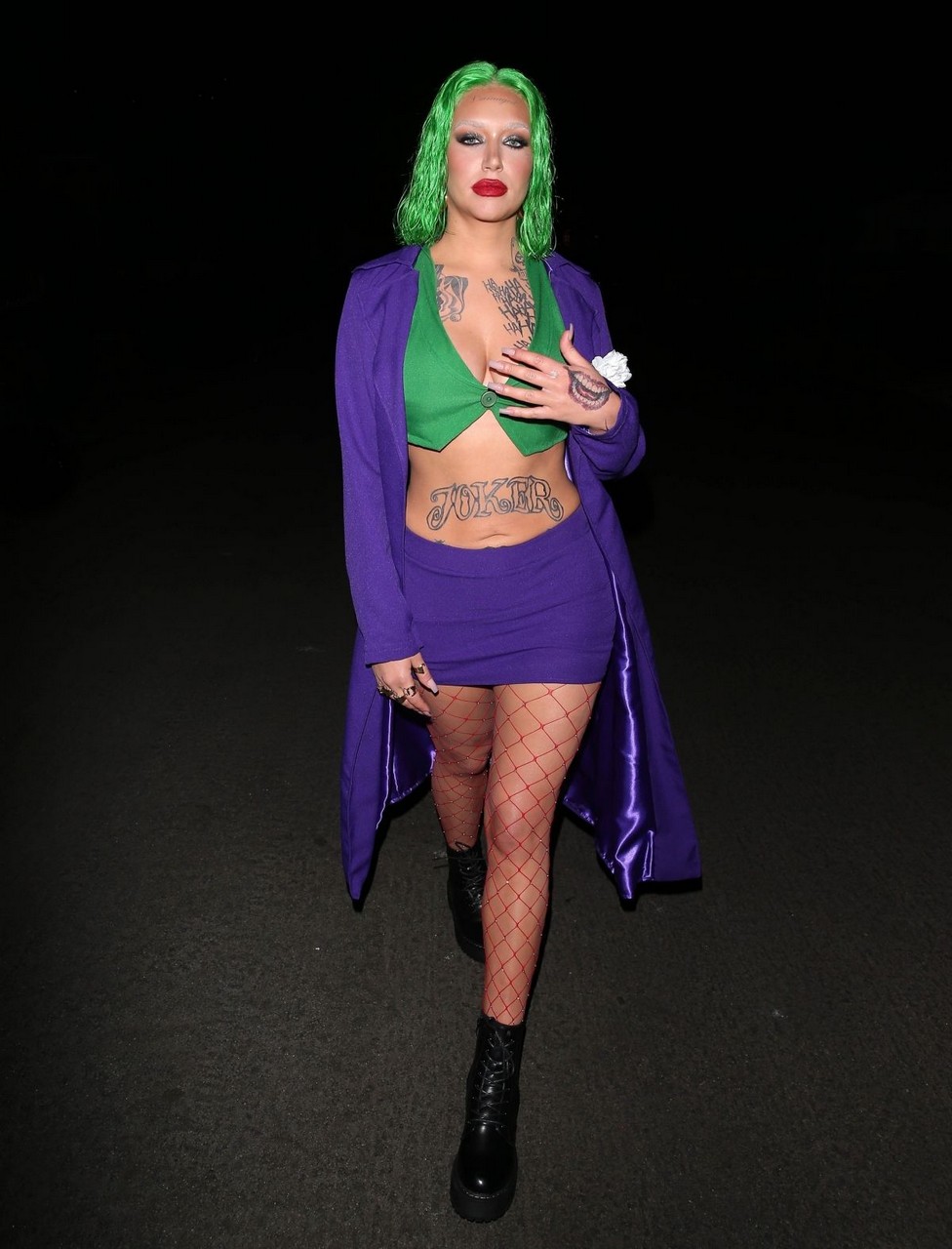 Anastasia Karanikolaou Arrives Halloween Party Highlight Room Hollywood