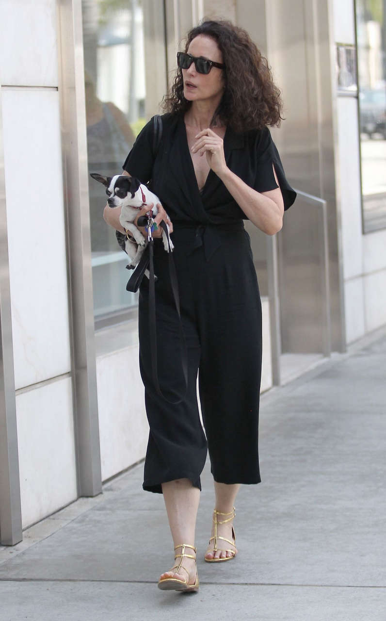Andie Macdowell Out About Los Angeles