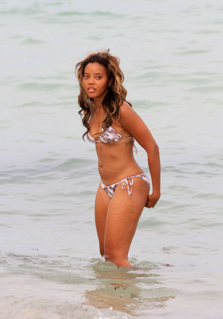 Angela Simmons Bikini Beach Miami
