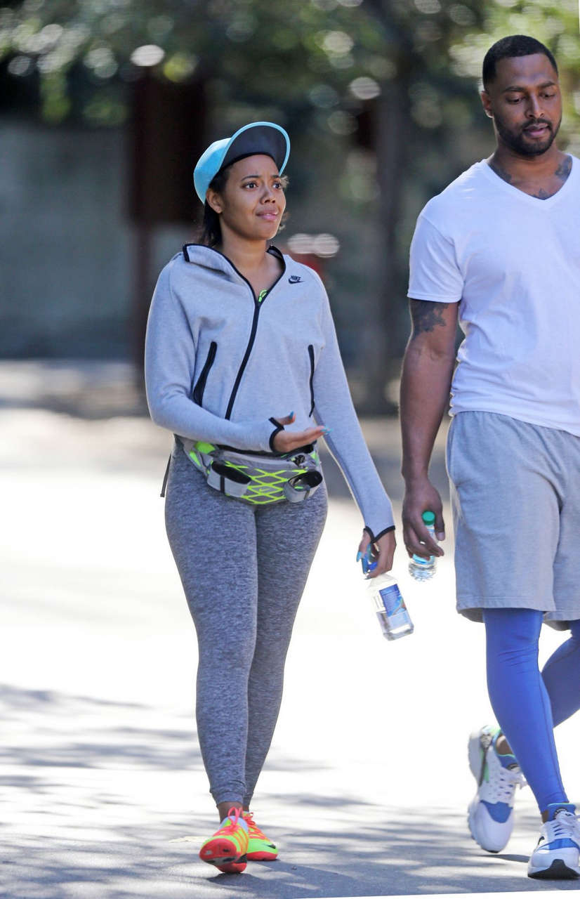 Angela Simmons Out Hiking Los Angeles