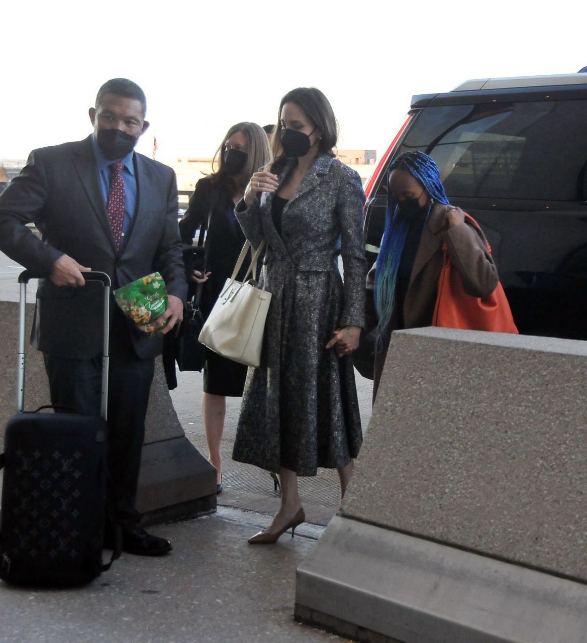 Angelina Jolie Arrives Jfk Airport Washington