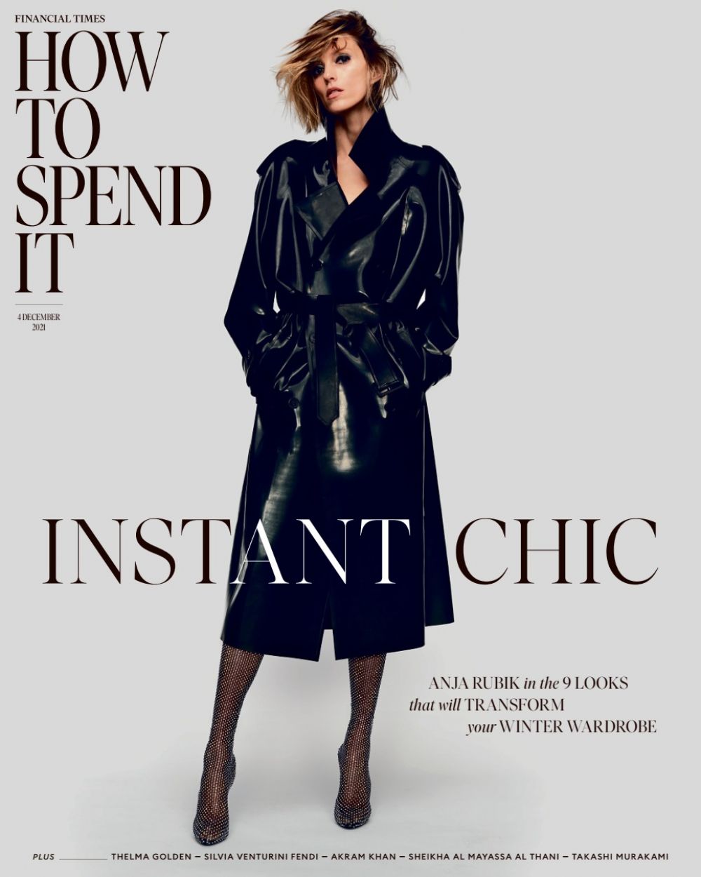 Anja Rubik For Financial Times How Spend It December