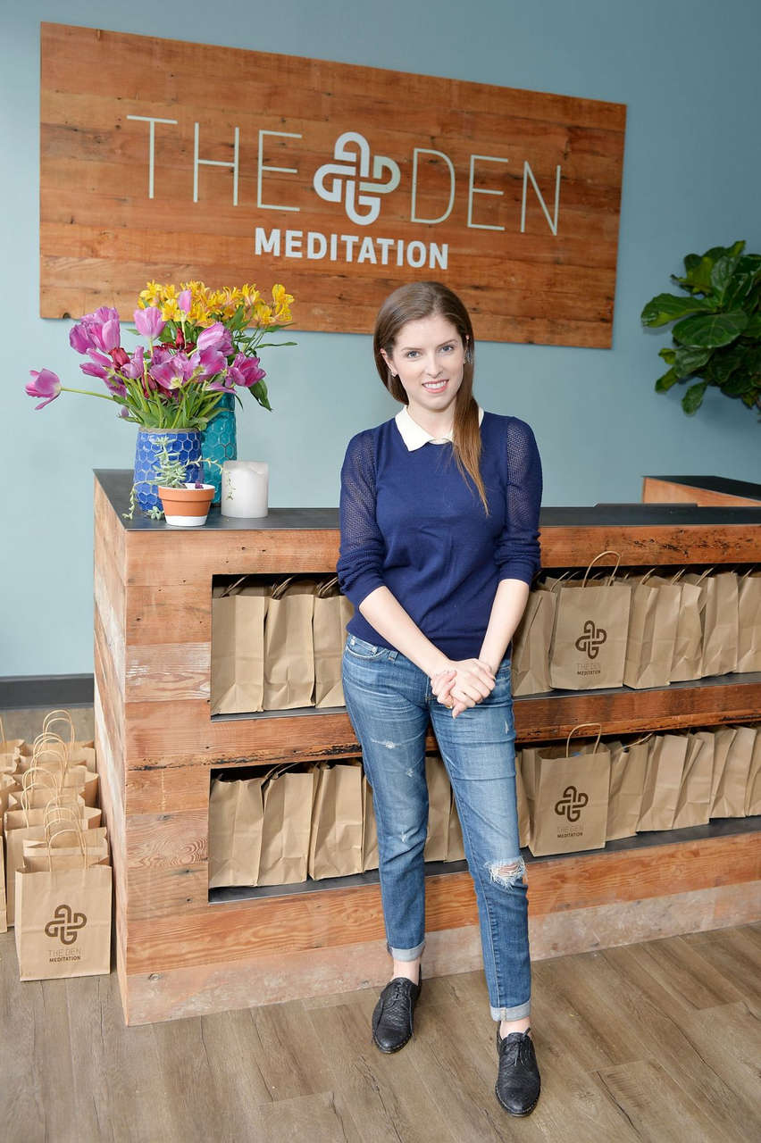Anna Kendrick Amanda Seyfried Den Meditation Studio Opening Los Angeles