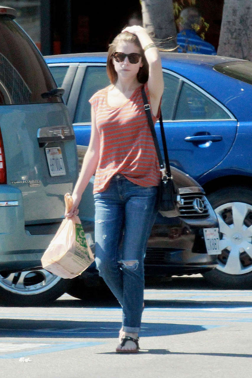 Anna Kendrick Jeans Out About Los Angeles