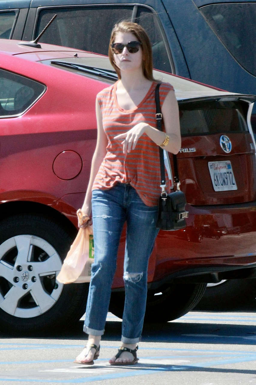 Anna Kendrick Ripped Jeans Out Los Angeles